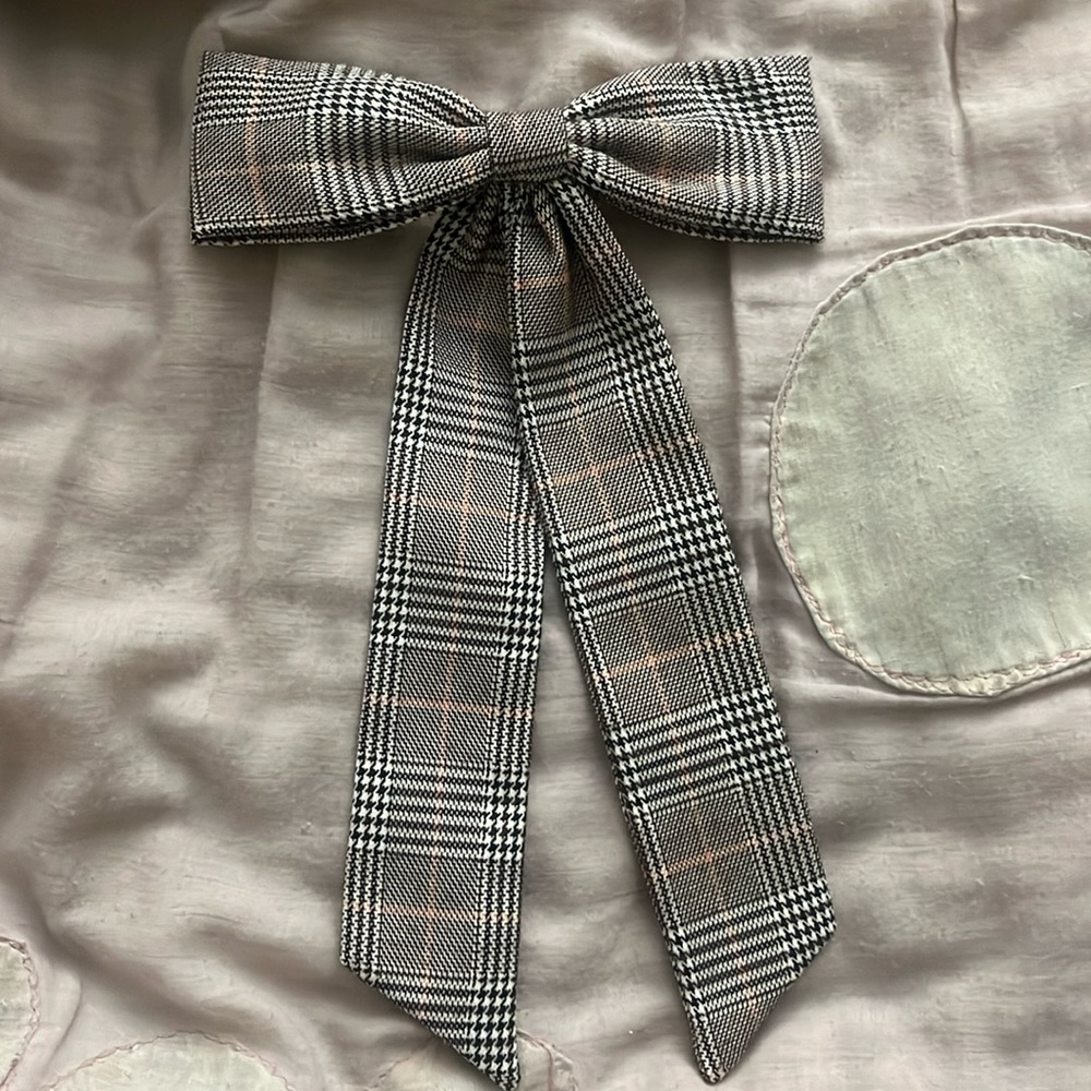 J Crew hair bow with attached clip